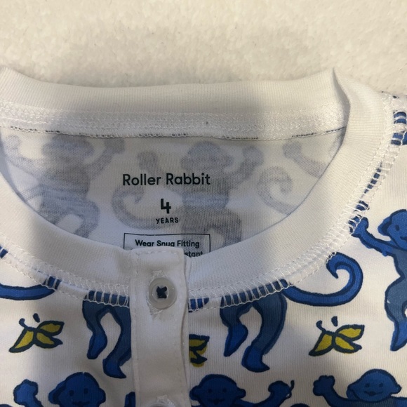 Roller Rabbit pajama top, size 4 years - Picture 2 of 3